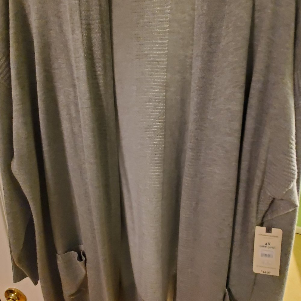 Gray sweater with pockets
